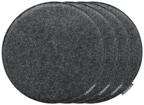 Magma Podložka na sedenie Avaro, 4 kusy (okrúhly, antracitová)  (100247989)