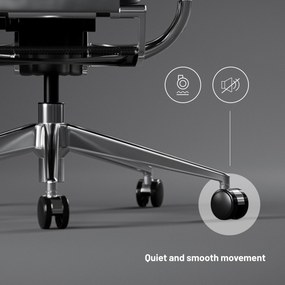 Kancelárska ergonomická stolička Diablo V-Master, čierno-šedá
