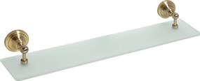 Bemeta Design RETRO bronz: Polička, 600 mm, sklo - 144102247