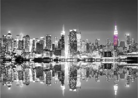 Obrázok - New York a fialový mrakodrap (70x50 cm)