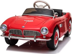 LEAN CARS BMW Retro červené auto na batérie, maľované