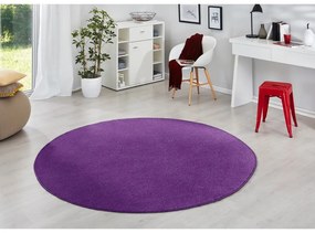 Tmavofialový okrúhly koberec ø 133 cm Fancy – Hanse Home