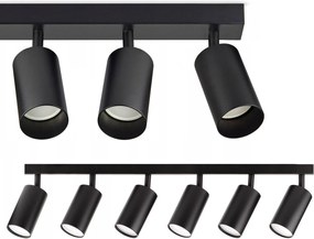 Toolight Toolight, stropné svietidlo 6xGU10 APP1242-6C, čierna, OSW-40097