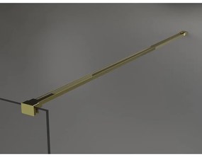 Mexen Kioto sprchová zástena 110x200 cm 8 mm, zlatý profil, sklo číre-námraza, 800-110-101-50-35