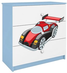 Detská komoda Babydreams modrá – Auto