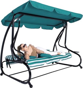 Záhradná hojdačka so strieškou Springos GS0024