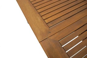 Doppler CONCEPT FSC® - rozkladací stôl s teakovou doskou - 2. akosť (N316)