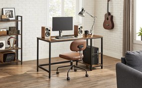 Psací stůl Vasagle Paul 140 cm hnědý/černý