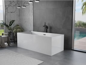 Mexen Vigo, voľne stojaca vaňa 178,5 x 80 cm, biela, čierny matný prepad, 51251788000-70