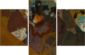 Obraz - Henri de Toulouse-Lautrec, At the Moulin Rouge, reprodukcia (90x60 cm)