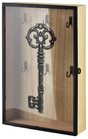 Skříňka na klíče STACY Susi 30x20 cm černá/hnědá