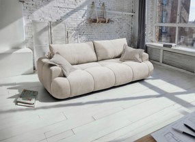 XXXLutz ROZKLADACIA POHOVKA, plast, textil, kompozitné drevo, šampanská MID.YOU - Sedačky - 000694009404