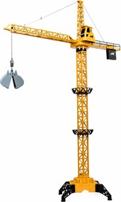 LEAN Toys Stavebný žeriav s diaľkovým ovládaním RC, otočný o 360°, nosnosť 120 g, dĺžka ramena 71 cm