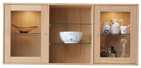 Závesná vitrína s osvetlením v dekore duba 133x61 cm Mistral - Hammel Furniture