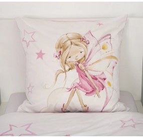 Detská flanelová posteľná bielizeň Herding Fairyand Bunny, 135 x 200 cm, 80 x 80 cm