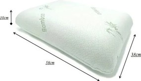 Anatomický vankúš s výplňou z pamäťovej peny 58x38 cm – JAHU collections
