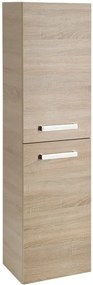 Aqualine Aqualine, VEGA Skrinka vysoká s košom 40x150x31cm, dub platin, VG960