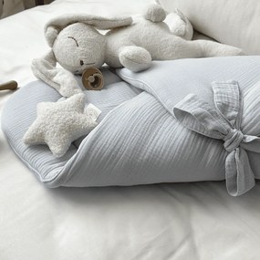 Mušelínová zavinovačka svetlo modrá 70x70cm