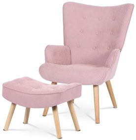 Autronic BONTEC Kreslo ušiak, modrá látka, AK-302 BLUE2 Farba: Ružová