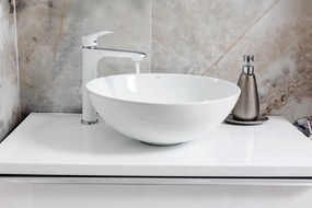 Laveo Umývadlo na dosku Sabi ø40 cm - VUS_6240, keramika, biele