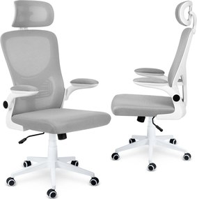 Kancelárska stolička mikrosieťová Sofotel Brass -  sivá