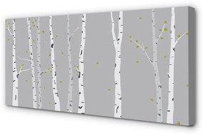 Obraz canvas ilustrácie brezy 140x70 cm