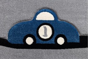 Dywany Łuszczów, Detský kusový koberec Petit Toys cars grey, 120x170, šedá, detská izba