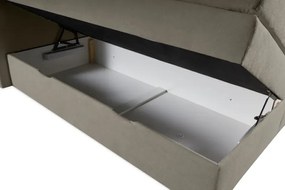 Kontinentálna boxspring posteľ ANNA 200x220, šedá (gerra 90)
