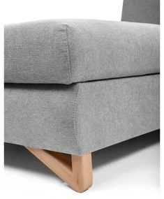 Rozkladacia rohová čalúnená sedacia súprava AVESTA, ľavé prevedenie, sivá, s úložným priestorom v tvare L