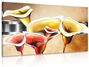 Obraz luxusné kvety kaly