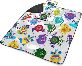 Sablio Plážová deka Barevné Príšerky: 200x140 cm