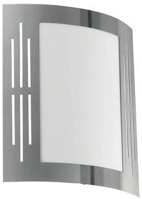 Eglo 79282 - Vonkajšie nástenné svietidlo CITY 1xE27/60W/230V chróm IP44 79282