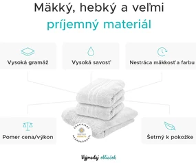 Uterák Comfort 50 x 100 cm biely, 100% bavlna