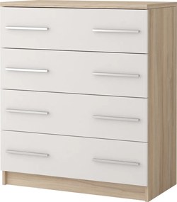 Komoda ORVILLE - dub sonoma/biela