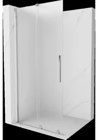 Mexen Velar posuvná sprchová stena Walk-in 120 x 200 cm, matné sklo 8 mm, chróm - 871-120-000-33-01
