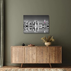 Obrázok - New York a fialový mrakodrap (70x50 cm)