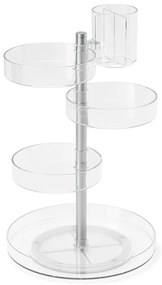 Otočný plastový kúpeľňový organizér na kozmetiku Pirouette – Umbra