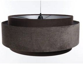 Luster na lanku DOBLO 1xE27/60W/230V pr. 60 cm hnedá/strieborná