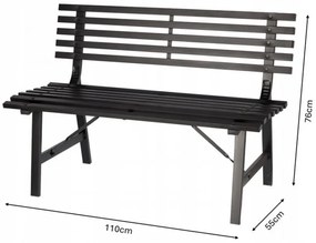 Záhradná lavička 110 x 55 x 76 cm