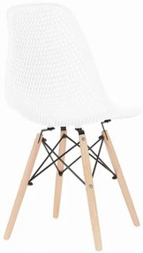 Bestent Jedálenská stolička škandinávsky štýl White Grid