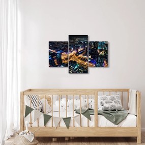 Obraz nočného mesta (90x60 cm)