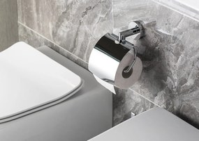 Sapho Sapho, X-ROUND držiak toaletného papiera s krytom, chróm, XR702