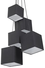 Moderná čierna závesná stropná lampa MESTA Beliani