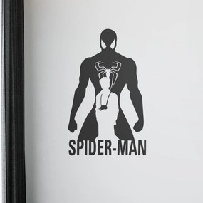 Veselá Stena Samolepka Spiderman silueta Farba: hnědá, Veľkosť: 100 x 61 cm