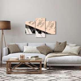 Obraz klavíra s notami (90x60 cm)