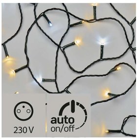 EMOS FIREFLY LED vonkajšia pulzujúca reťaz, 120xLED, teplá/studená biela, 12 m, časovač