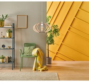 Luster na lanku EARTH 1xE27/60W/230V biela/béžová