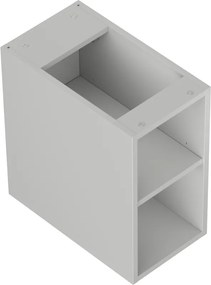 Mexen Box-A, otvorená skrinka s policou 25 cm, sivá matná, 91AX2-0250-470-0-62