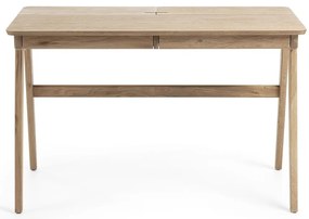 Pracovný stôl Kave Home Jakes Natural, 120 x 65 cm