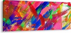 Obraz - Farebná abstrakcia (120x50 cm)